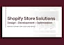 build your shopify dropshipping store, shopify website and shopify store